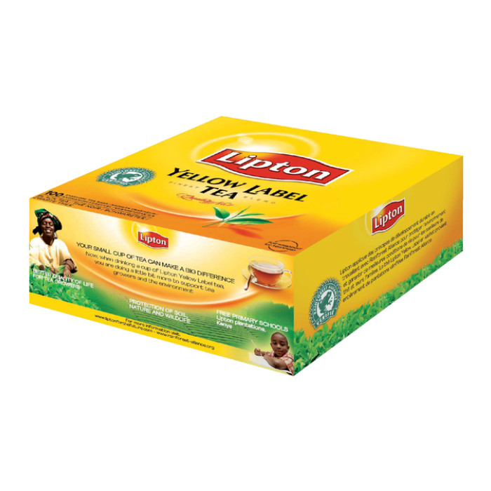 Thee Lipton yellow label met envelop 100x1.5gr