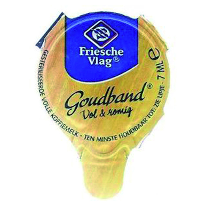 Koffiemelk Friesche Vlag goudband cups 10x7ml