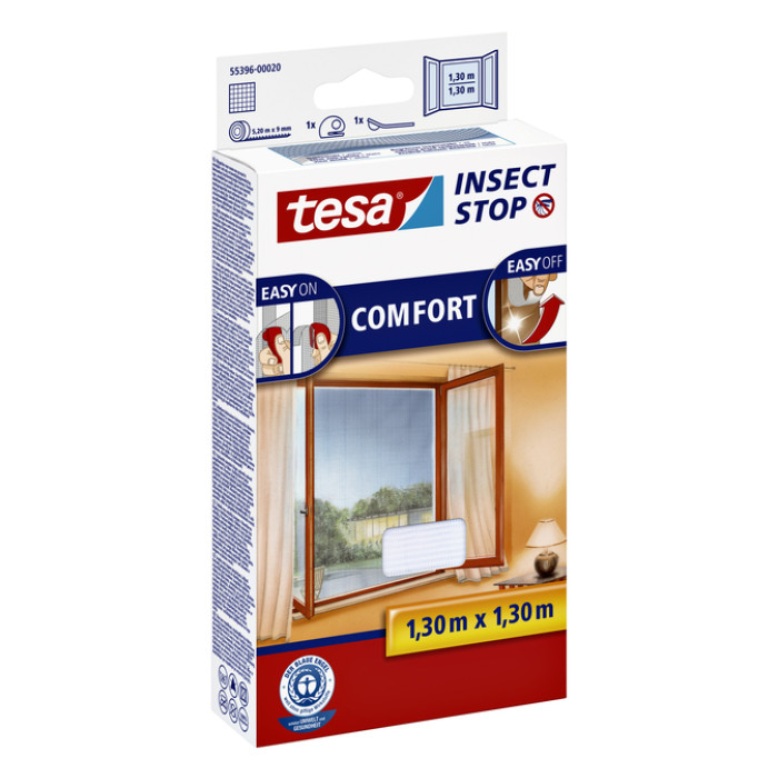 Insectenhor tesa® Insect Stop COMFORT raam 1,3x1,3m wit