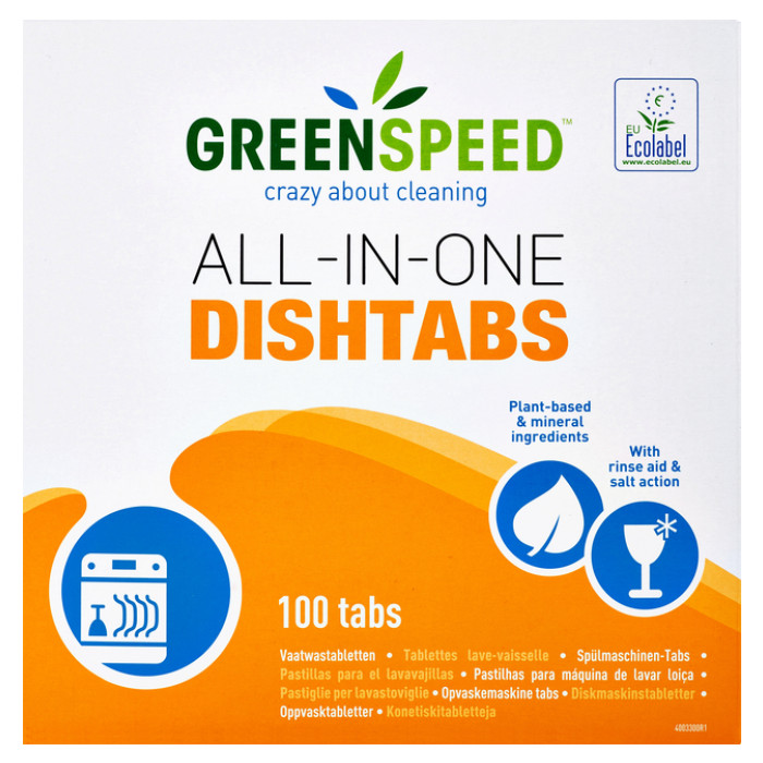 Vaatwastabletten Greenspeed All In One 100 stuks