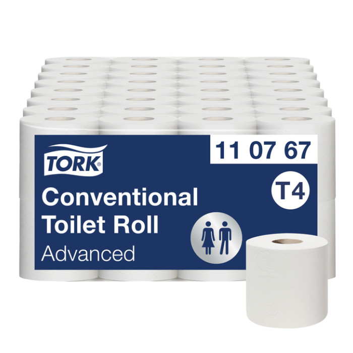 Toiletpapier Tork T4 Advanced 2-laags 250 vel wit 110767