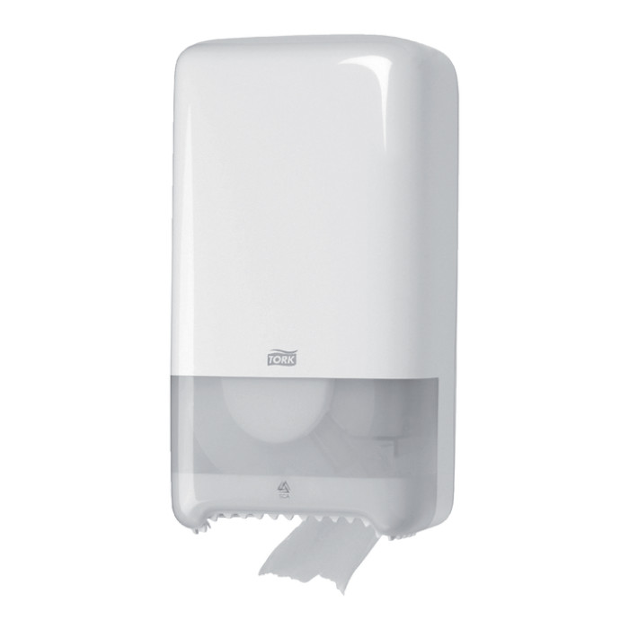 Toiletpapierdispenser Tork T6 Elevation medium duo wit 557500