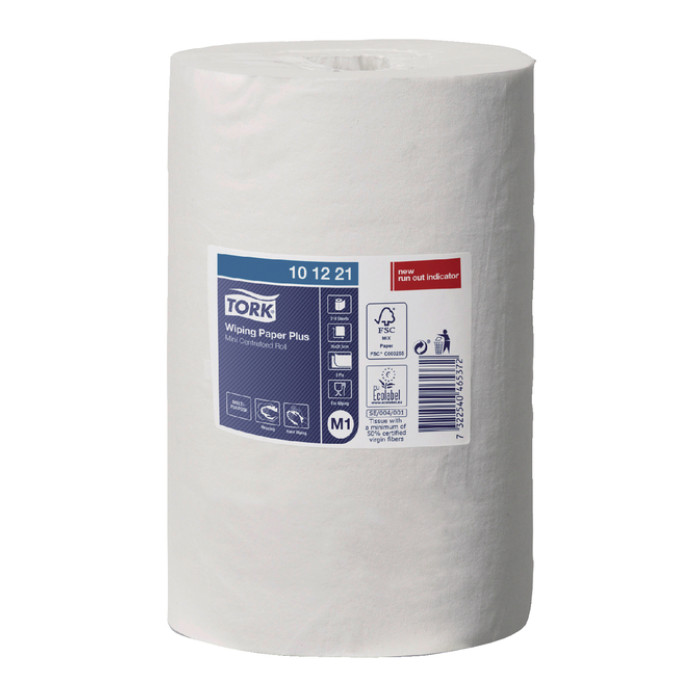 Poetspapier Tork M1 Plus Advanced 2-laags 75m wit 101221