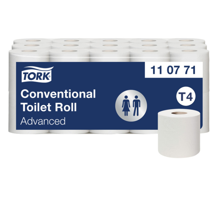 Toiletpapier Tork T4 Advanced 2-laags 400 vel wit 110771