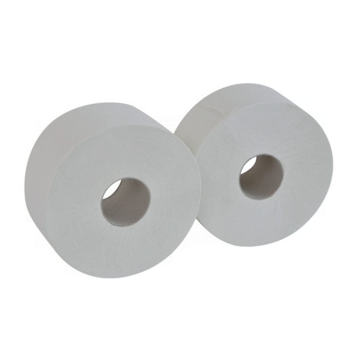 Toiletpapier Cleaninq T2 jumbo klein 2-laags 12x170m wit