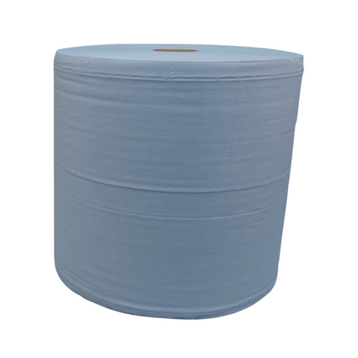 Poetspapier Katrin Industrial extra groot 3-laags 1000 vel blauw 464262