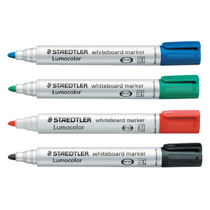Whiteboardmarker Staedtler Lumocolor 351 rond zwart 2mm
