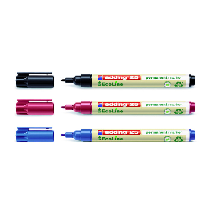 Viltstift edding 25 EcoLine rond 1mm zwart