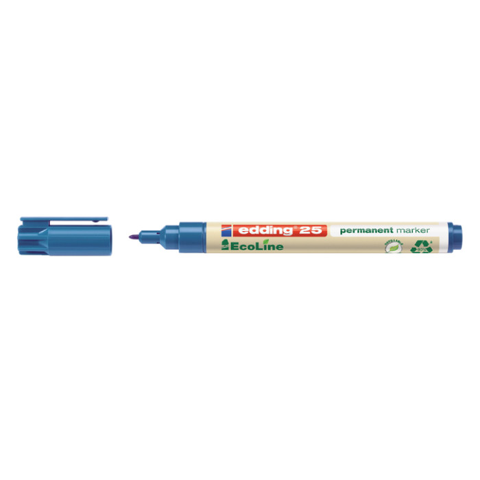Viltstift edding 25 EcoLine rond 1mm blauw