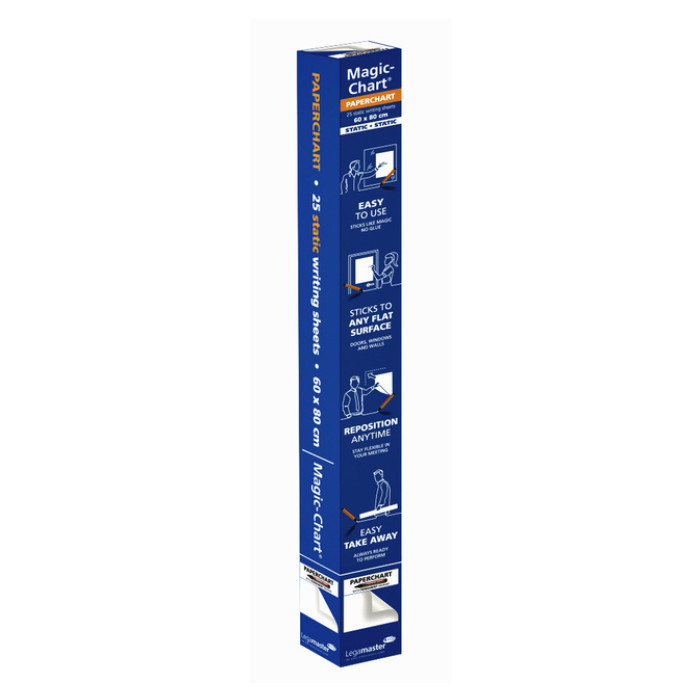 Magic-Chart Legamaster Paperchart folie 60x80cm wit 25 vel