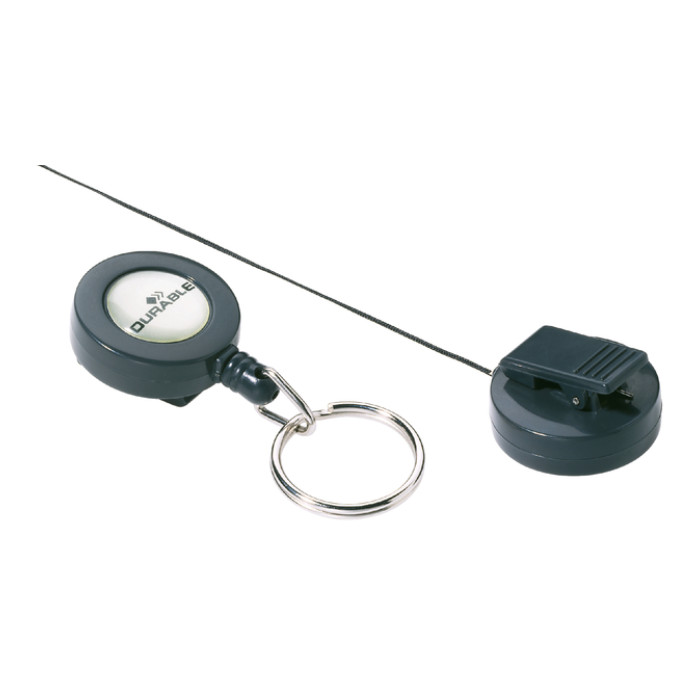 Afrolmechanisme Durable 8222 met sleutelring 800mm antraciet