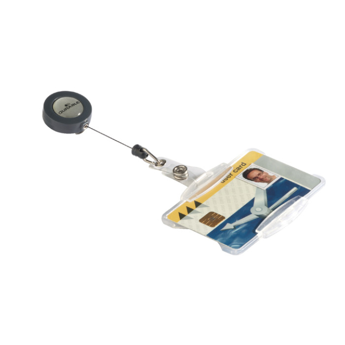 Afrolmechanisme Durable 8011 54x85mm met open pashouder
