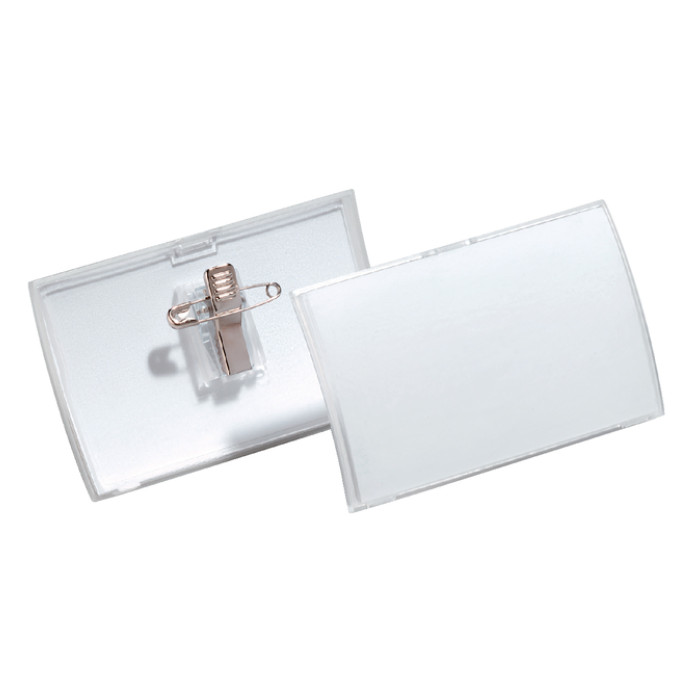 Badge Durable 8214 Click Fold met combiklem 54x90mm