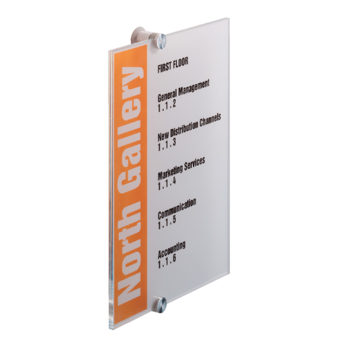 Deurbordje Durable crystal sign 4825 210x297mm