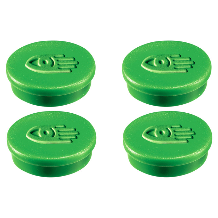 Magneet Legamaster 30mm 850gr groen 4 stuks