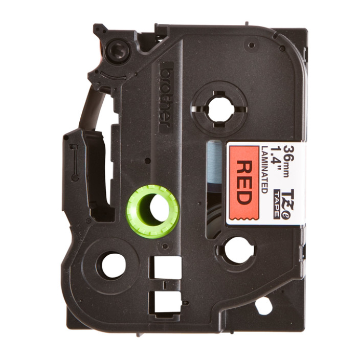 Labeltape Brother P-touch TZe-461 standaard 36mm zwart op rood