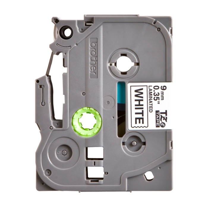 Labeltape Brother P-touch TZe-221 standaard 9mm zwart op wit