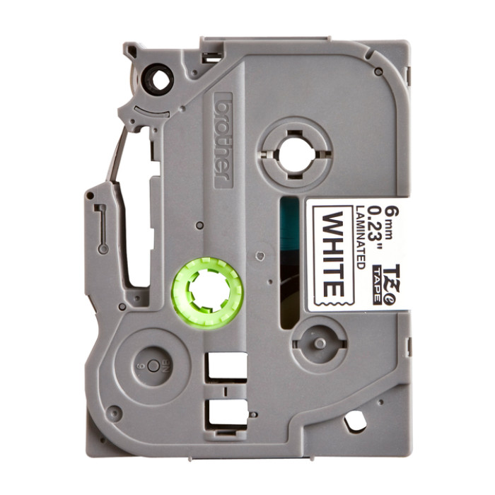 Labeltape Brother P-touch TZe-211 standaard 6mm zwart op wit