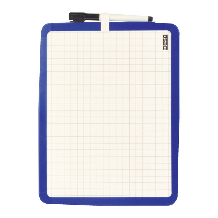 Whiteboard Desq 21x28cm tweezijdig magnetisch