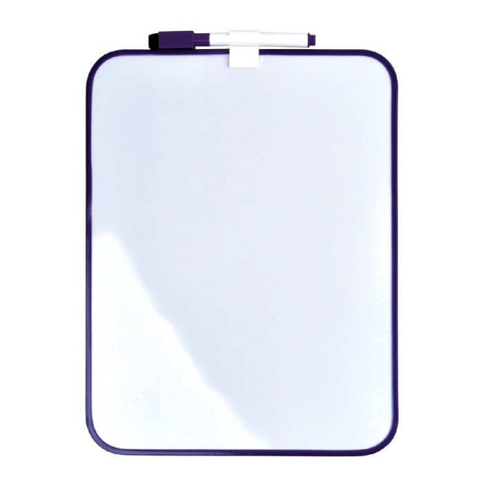 Whiteboard Desq 21.5x28cm + marker paars profiel