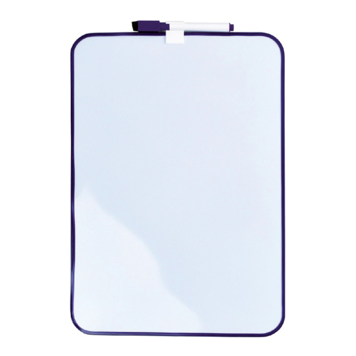 Whiteboard Desq 24x34cm + marker paars profiel