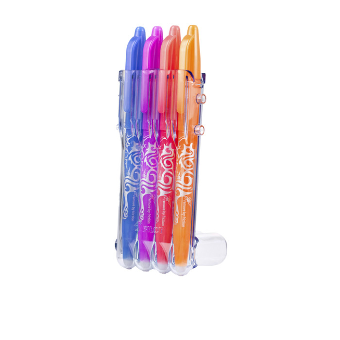 Rollerpen PILOT friXion medium fun assorti Set2Go à 4 stuks
