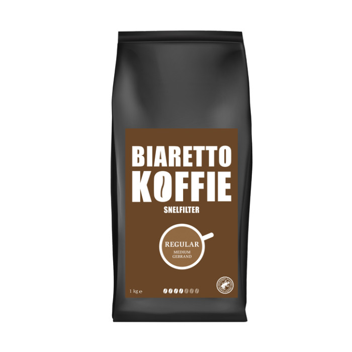 Koffie Biaretto snelfiltermaling regular 1000 gram