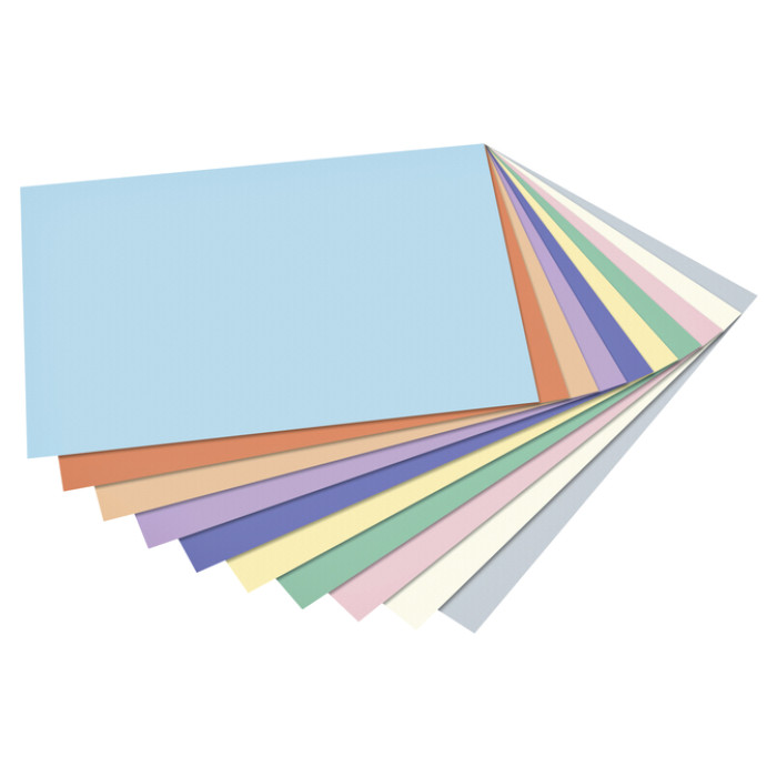 Fotokarton Folia 300gr A4 50vel pastelkleuren