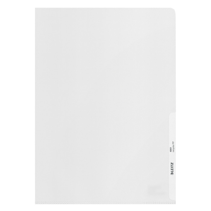 Insteekmap L-model Leitz Recycle A4 0.10mm PP transparant 25 stuks