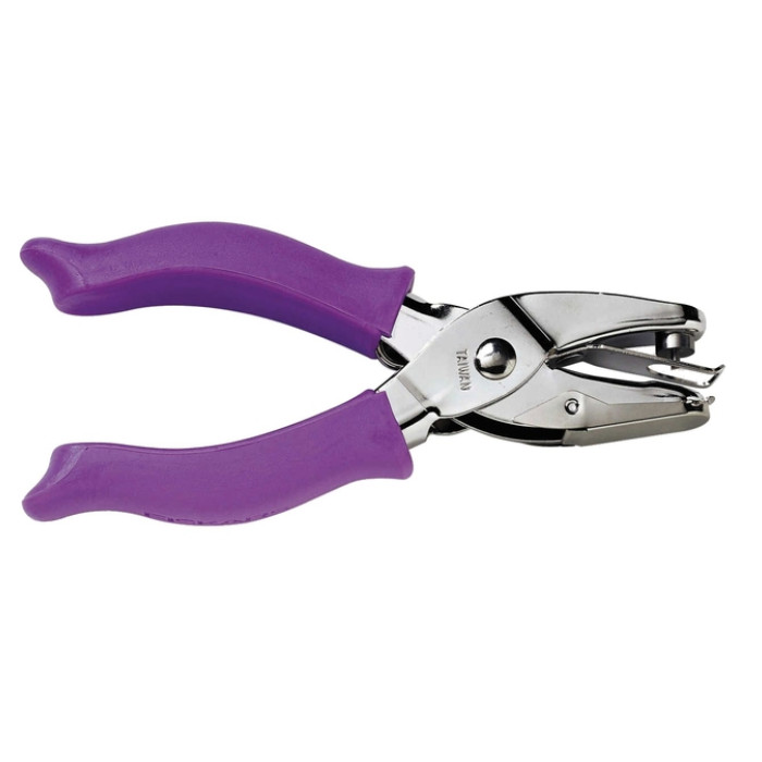 Handpuncher Fiskars M circle 1/8" met SoftGrip paars