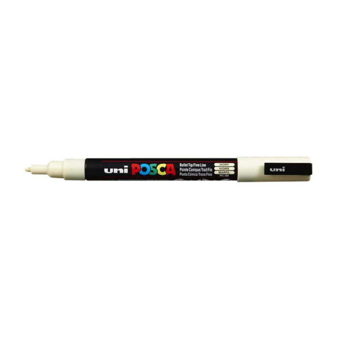 Paintmarker Uni POSCA PC3M fijn ivoor