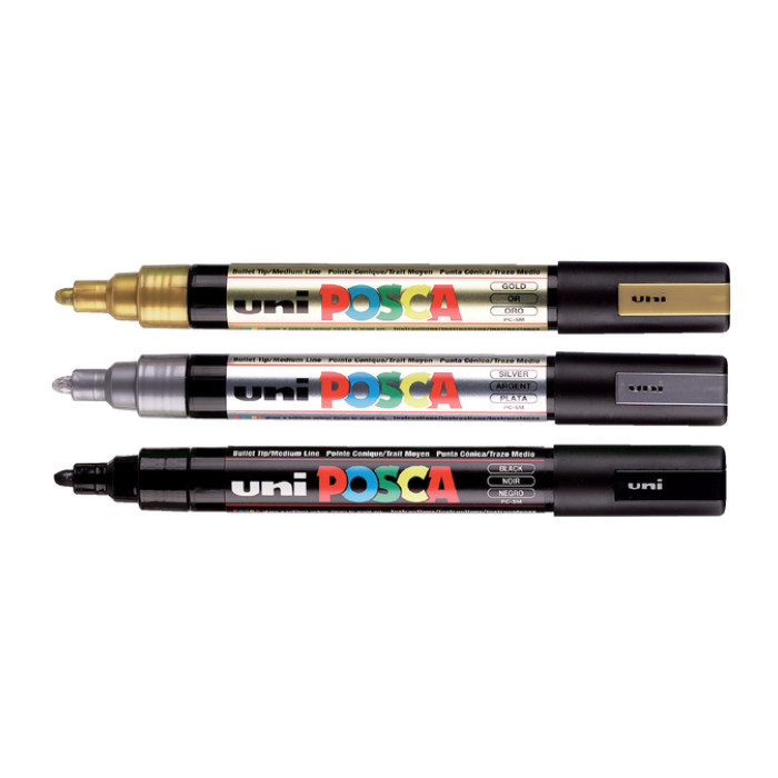 Paintmarker Uni POSCA PC5M medium wijnrood