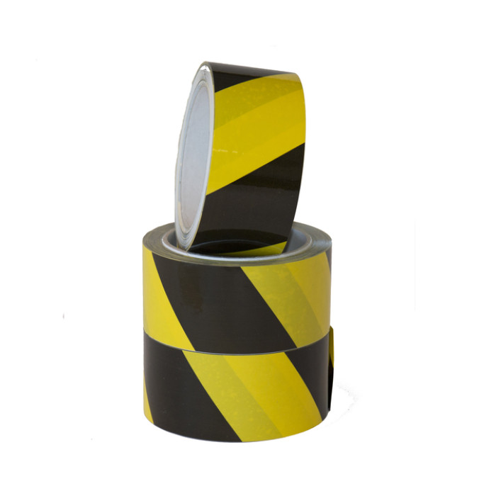 Waarschuwingstape IEZZY 50mmx66m zwart/geel