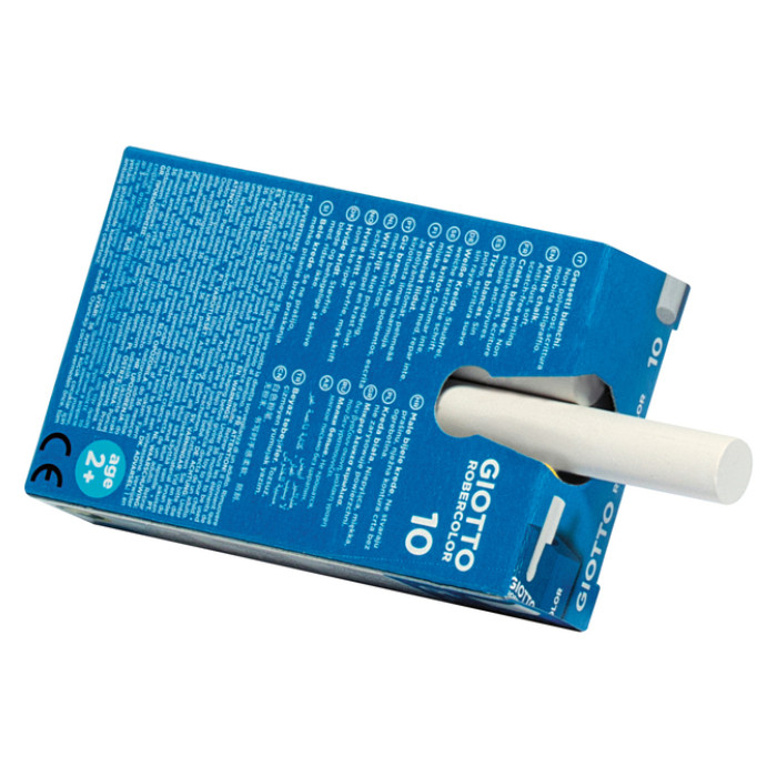 Schoolbordkrijt Giotto doos à 10 stuks wit