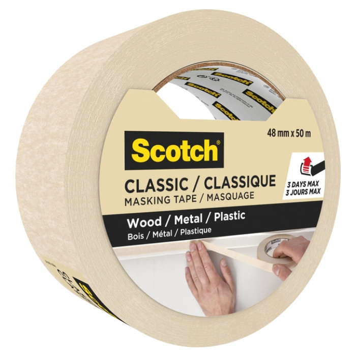 Afplaktape Scotch Classic 48mmx50m beige