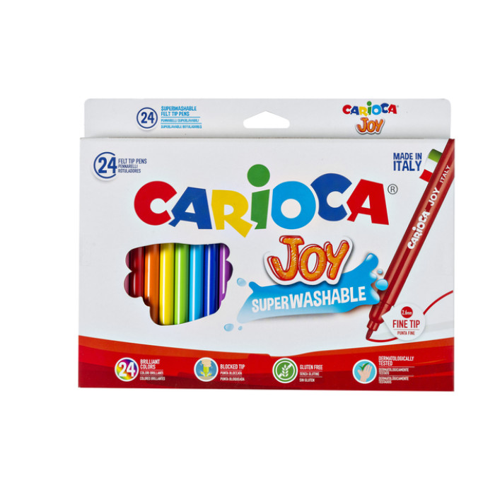Viltstift Carioca Joy assorti set à 24 stuks