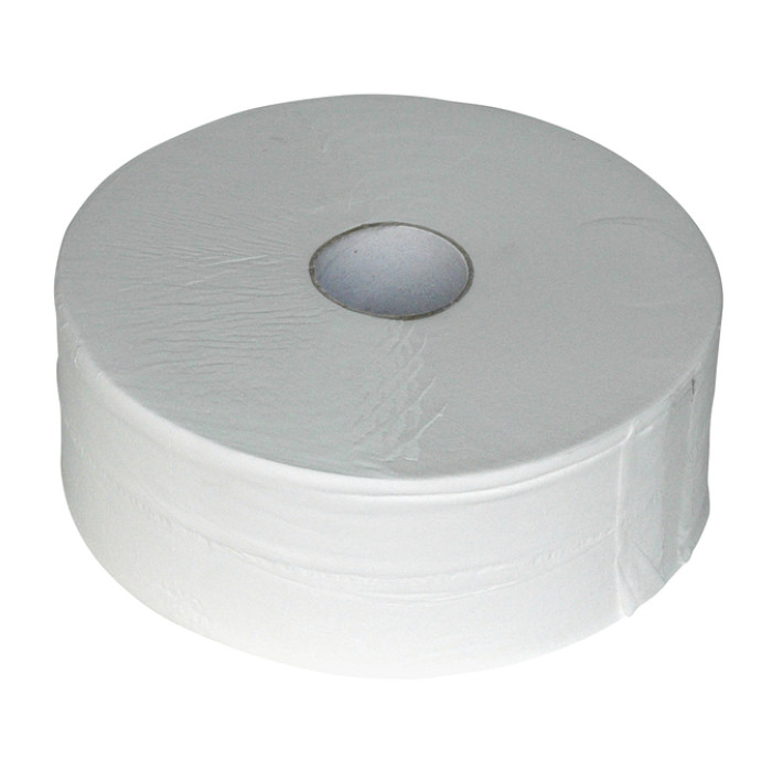 Toiletpapier Euro Products P4 jumbo groot 2-laags 380m wit 240038