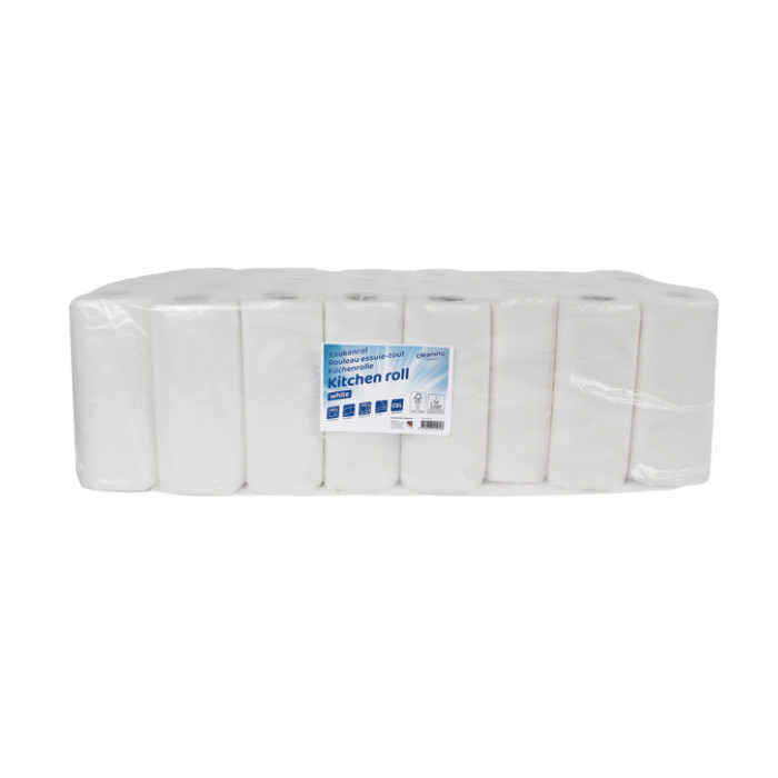 Keukenrol Cleaninq 2-laags 50 vel wit