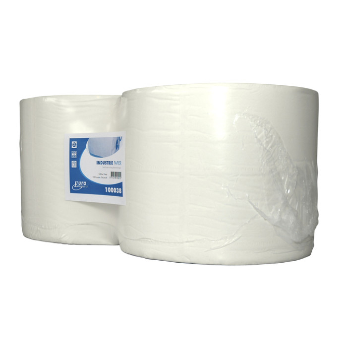Poetspapier Euro Products M1-V1 2-laags 1000 vel wit 100038