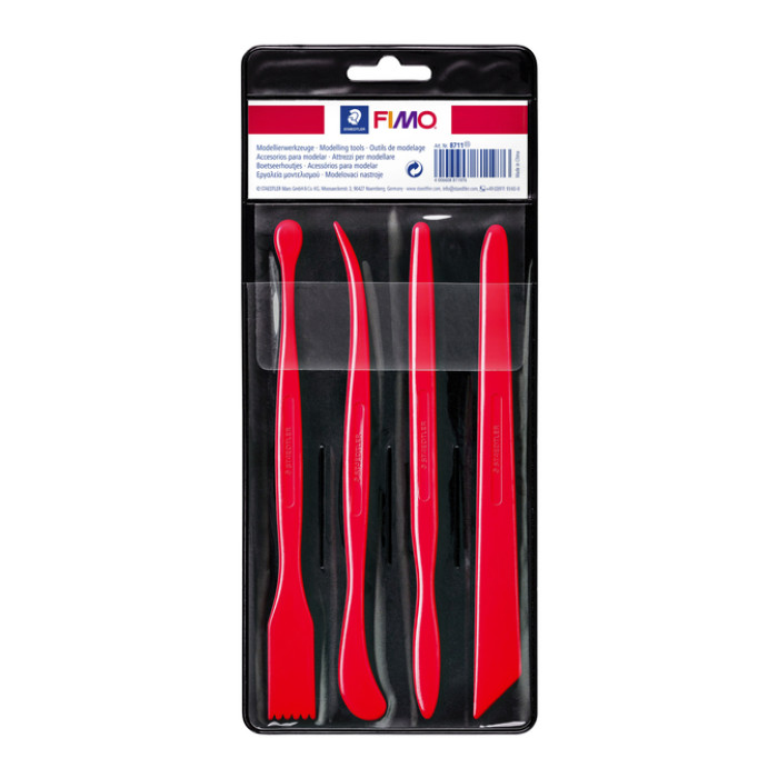 Boetseerspatel Staedtler Fimo blister à 4 stuks