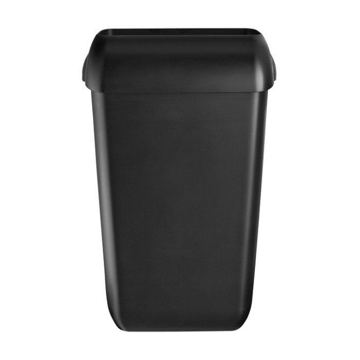 Afvalbak Quartzline open inworp 43 liter zwart 441454