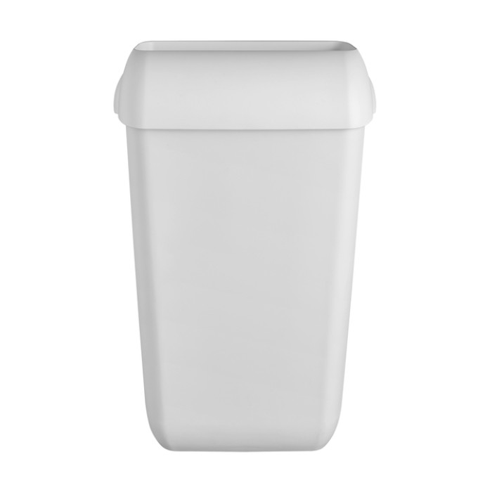 Afvalbak Quartzline open inworp 23 liter wit 441402
