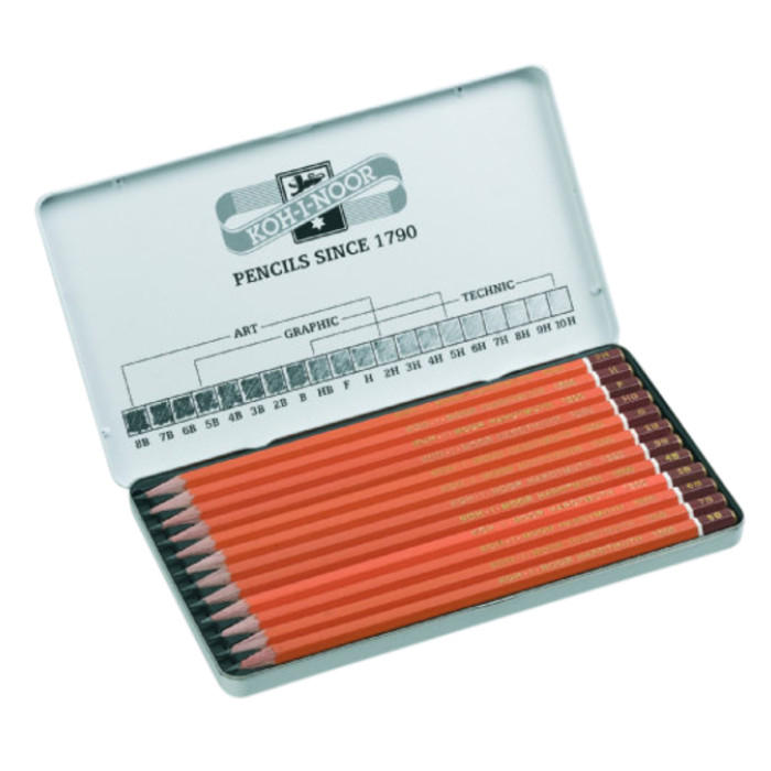 Potlood Koh-I-Noor 1502 Artset 8B-2H