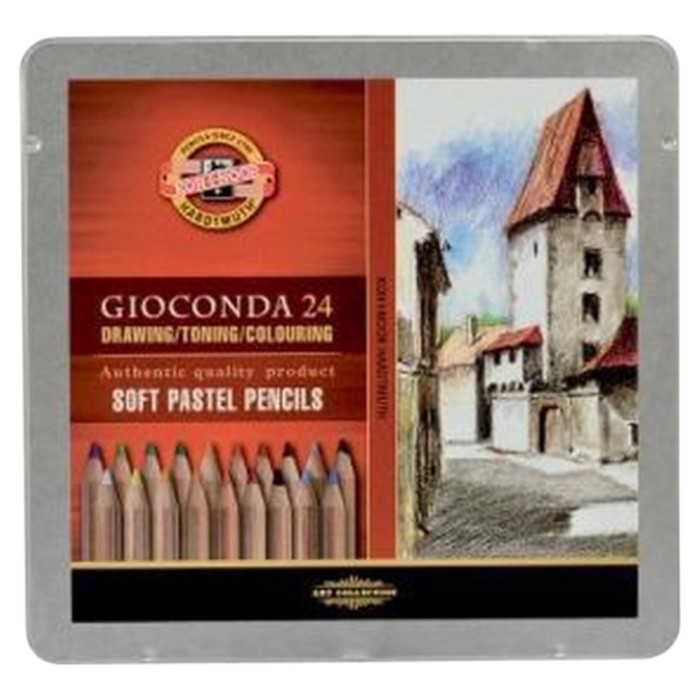 Pastelpotlood Koh-I-Noor gioconda 24 assorti