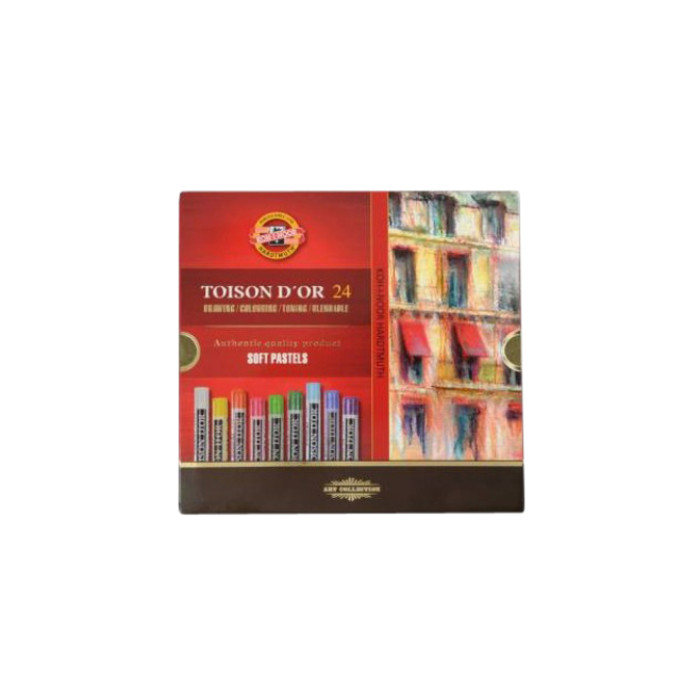 Pastelkrijt Koh-I-Noor Toison 8514 rond 24 stuks assorti