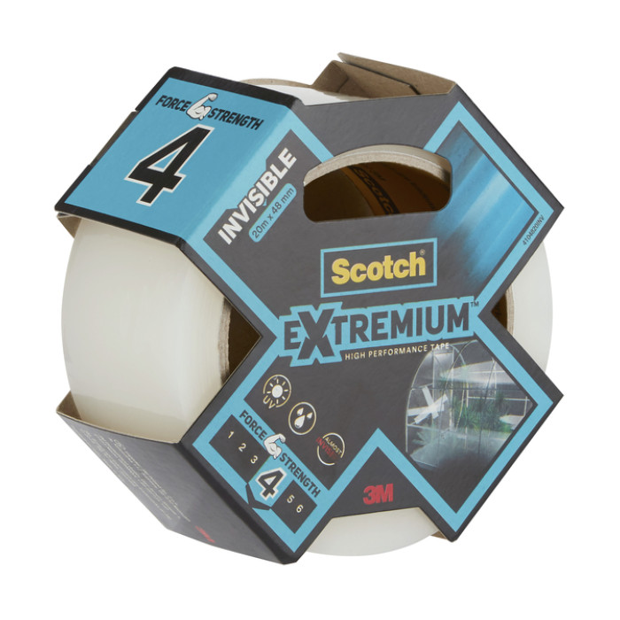 Plakband Scotch Extremium invisible 48mmx25m transparant