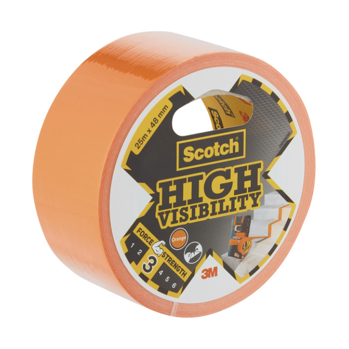 Plakband Scotch high visibility 48mmx25m oranje