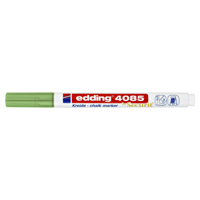 Krijtstift edding 4085 by Securit rond 1-2mm metallic groen
