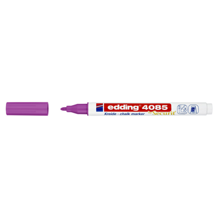 Krijtstift edding 4085 by Securit rond 1-2mm framboos
