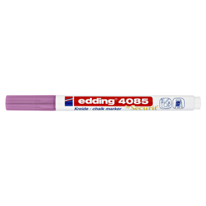 Krijtstift edding 4085 by Securit rond 1-2mm metallic roze